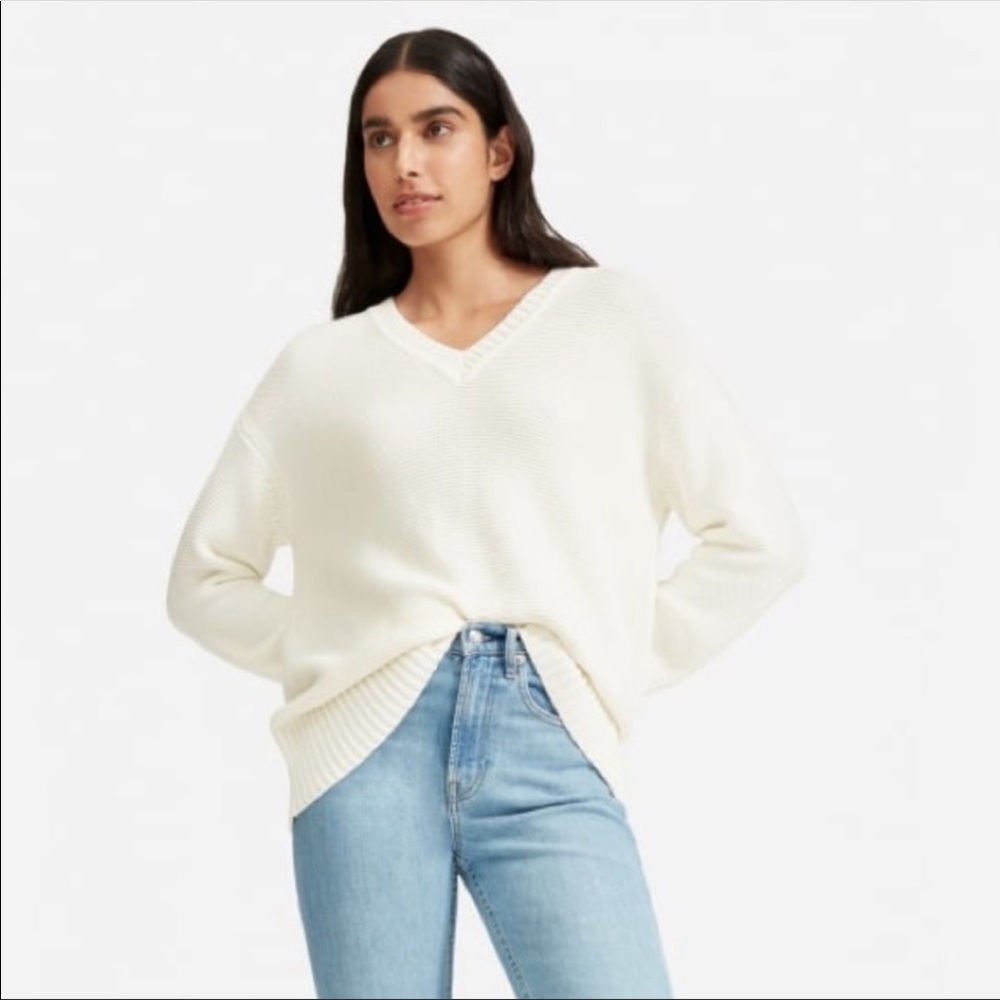 Everlane cotton stitch sweater